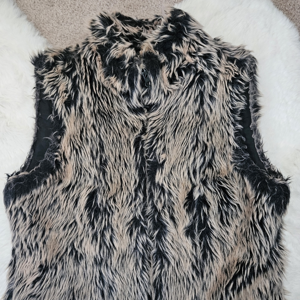 Faux fur vest